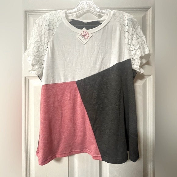 NWT: T-Shirts for Women Scoop Neck Ladies Top Size Large - Picture 3 of 8